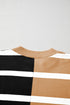 Stripe Colorblock Oversized Sweater
